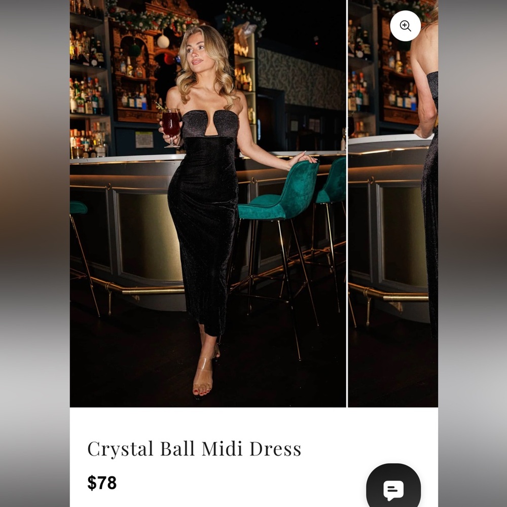 ACOA Black and Silver Strapless Dress